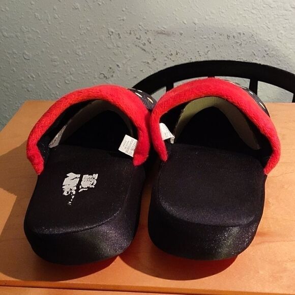 Micky & Minny Polka Dot House Slippers sz 10-11 - Picture 2 of 5